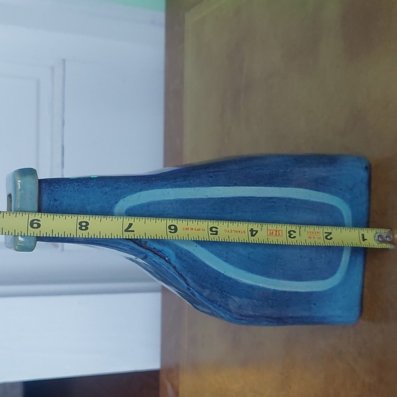 Gallant 1961 signed Vintage Blue Pottey Vase - Picture 4 of 7